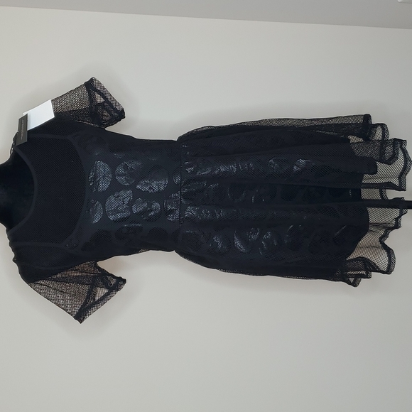 Iron Fist Dresses & Skirts - Iron Fist size XL skullz club mesh black dres